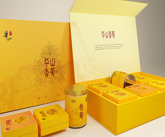 华山菊花茶礼盒包装设计